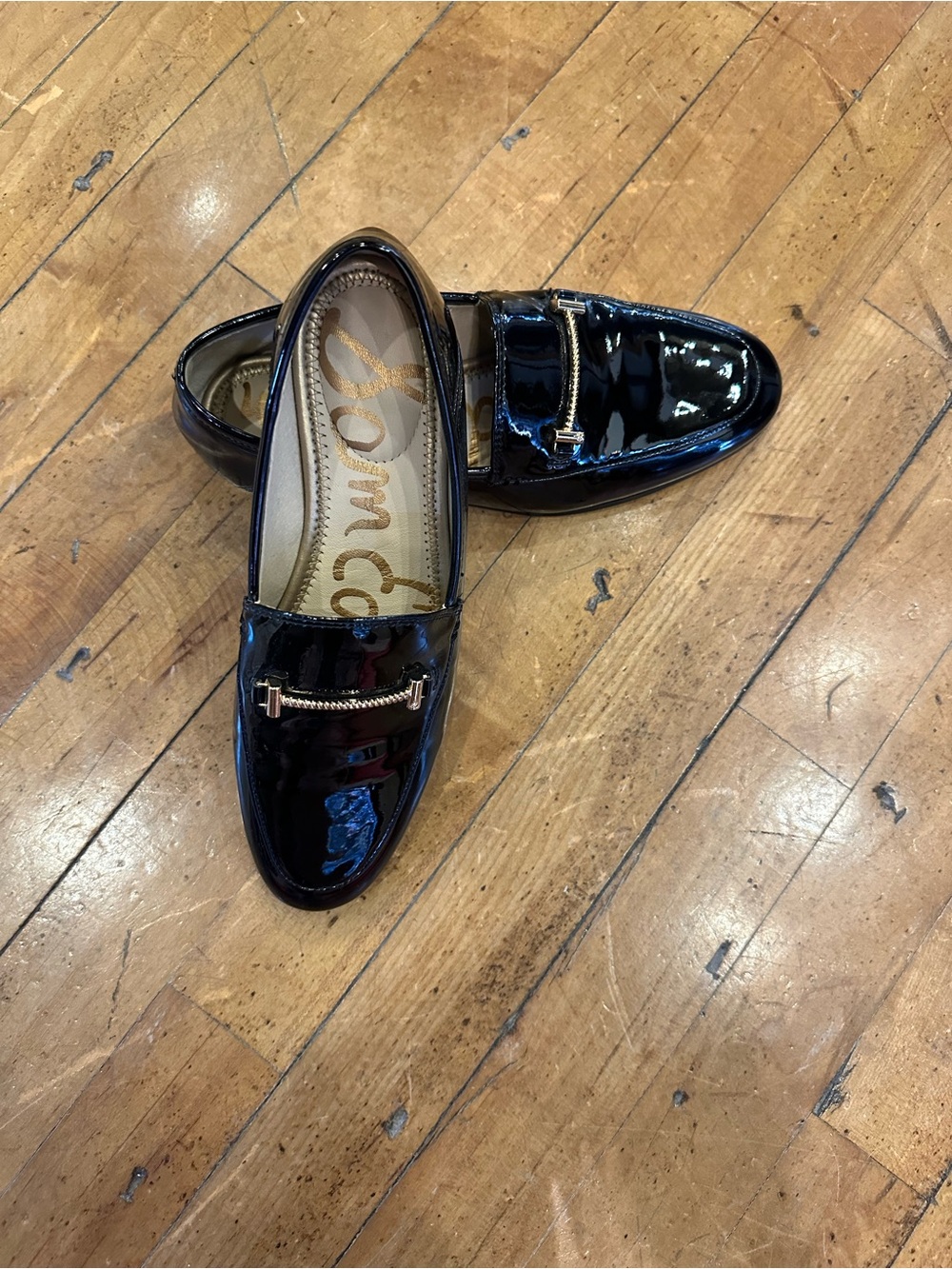 Black Patent Leather Loafers